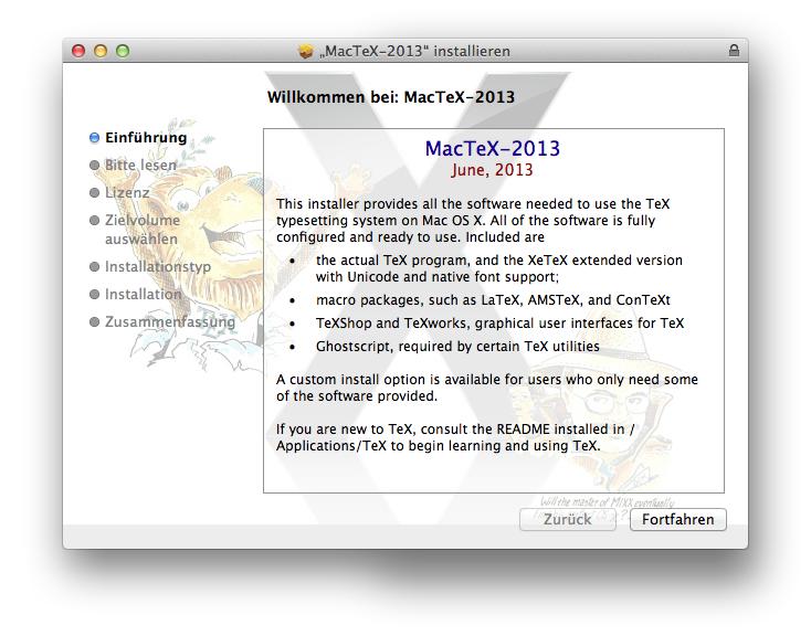 MacTeX-Installer Screenshot