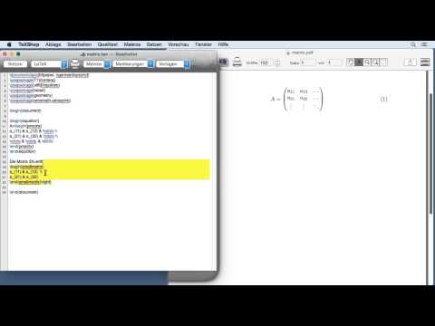 LaTeX für Studierende und Wissenschaftler Tutorial: Matrizen darstellen |video2brain.com